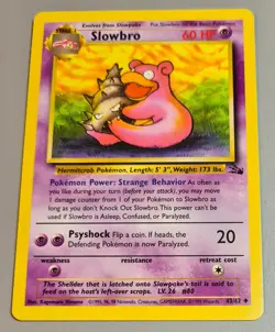 Slowbro # 43/62 Uncommo aus Fossil von 2000 Pokemon Englisch Near Mint Vintage - Image 1