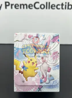 2025 In Stock Pokemon Hangzhou Masters Deck Storage Box Pikachu & Sylveon - Image 1