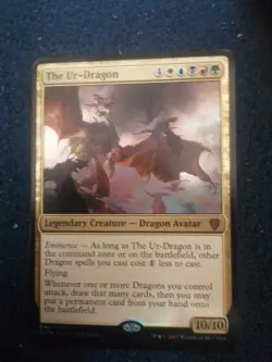 magic the Gathering Karte The Ur Dragon Legendary Creature XL HOLO - Image 1