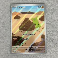 Pokemon Card TCG - Larvitar 203/197 Illustration Rare Obsidian Flames Near Mint - Image 3