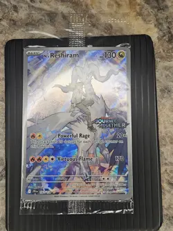 N's Reshiram 167/159 Journey Together Stamped Sealed Promo box Pokemon Card - Image 1