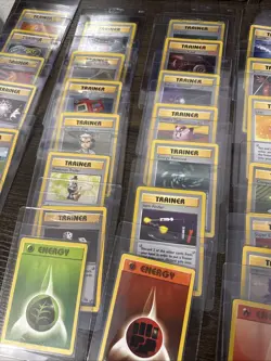 Lot of 37 Vintage Trainers and Energy MP Pokemon Card TCG 1st Edition Shadowless - Image 1