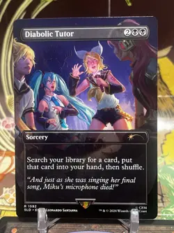 MTG | Diabolic Tutor (1592) [Secret Lair Hatsune Miku] NF - Image 1