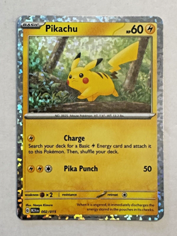 Pikachu 002/015 McDonald’s Pokemon Promo Card Holo NM or better QTY - Image 1