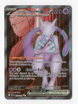 Pokemon TCG Team Rocket's Mewtwo EX Destined Rivals 213/182 Full Art - Image 1