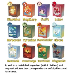 IN STOCK 3 Box Pokemon Chiese Exclusive Metal Deck Organizer Set+ Gem Pack VOL 2 - Image 2