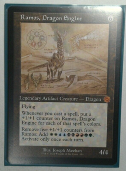 Mtg - Ramos, Dragon Engine *Schematic Retro Frame - Z0408* - Image 1