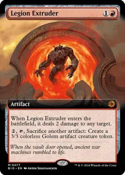 Legion Extruder Extended Art Outlaws of Thunder Junction NM MTG - Image 1