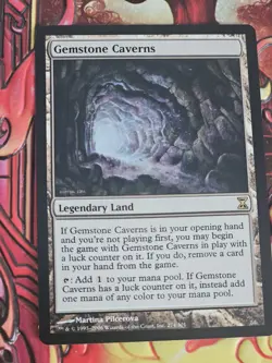 MTG Gemstone Caverns LP Light Play Time Spiral [62] - Image 1