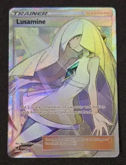 Pokemon TCG Lusamine 110/111 Holo Full Art Ultra Rare Crimson Invasion LP - Image 3