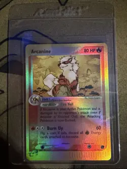 Pokemon Arcanine Reverse Holo Rare Sandstorm Ex Vintage E Reader 2003 15/100 - Image 1