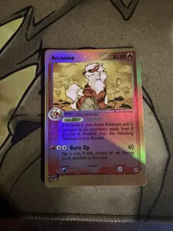 Pokemon Arcanine Reverse Holo Rare Sandstorm Ex Vintage E Reader 2003 15/100 - Image 2