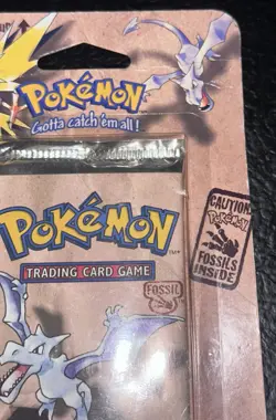 1999 Pokemon Fossil Blister Pack - Factory Sealed (Unopened) WOTC Aerodactyl - Image 2