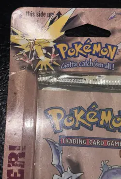 1999 Pokemon Fossil Blister Pack - Factory Sealed (Unopened) WOTC Aerodactyl - Image 3