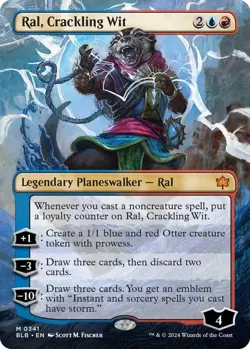 Ral, Crackling Wit (Borderless) - Bloomburrow (BLB) NM Magic: the Gathering - Image 1