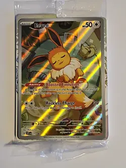 SEALED Pokemon TCG Eevee - 173 SVP Prismatic Evolutions ETB Promo Card Pack - Image 1