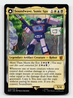 Soundwave, Sonic Spy Universes Beyond: Transformers Magic The Gathering Card - Image 1