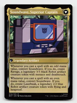 Soundwave, Sonic Spy Universes Beyond: Transformers Magic The Gathering Card - Image 2