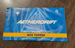Magic the Gathering MTG Aetherdrift Box Topper Promo Pack - New Sealed - Image 1