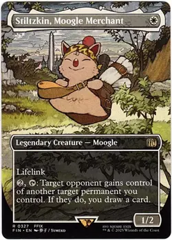 MTG Final Fantasy Stiltzkin, Moogle Merchant Borderless (Rare) - Image 1