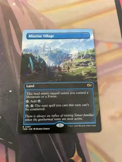 MTG - MISTRISE VILLAGE - BORDERLESS - RARE - NM - TDM - Image 1