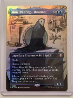 MTG Wan Shi Tong, Librarian TLA Avatar: The Last Airbender Borderless Foil 0320 - Image 1
