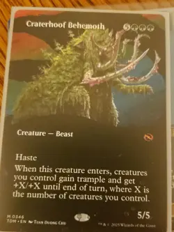 Craterhoof Behemoth - (Borderless) - Tarkir: Dragonstorm - NM MTG - Image 1