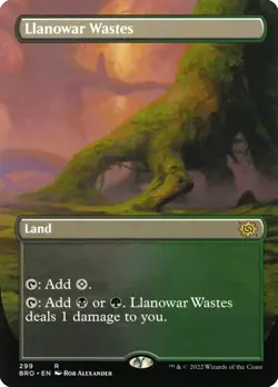 MTG LLanowar Wastes The Brothers' War 299 Regular Rare - Image 1