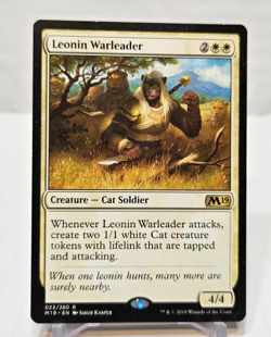 Leonin Warleader Magic 2019 M19 MTG Magic The Gathering 340 - Image 1
