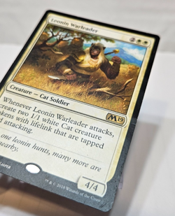 Leonin Warleader Magic 2019 M19 MTG Magic The Gathering 340 - Image 3