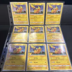 LOT OF 5: (4) 2021 Pokemon 25th Anniversary General Mills Promo #SWSH039 Pikachu - Image 1