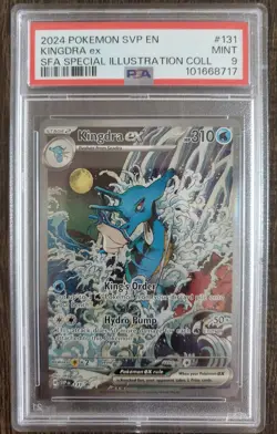 2024 POKEMON SVP PROMO SPECIAL ILLUSTRATION COLLECTION #131 KINGDRA EX PSA 9 - Image 1