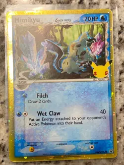 Pokemon TCG - Mimikyu SWSH136 Delta Species Promo - Celebrations - NM - Image 1