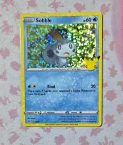 FULL HOLO BLEED EEROR Pokemon Sobble McDonald's 25th Anniversary Promos 024/025 - Image 1