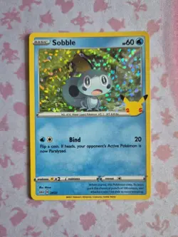 FULL HOLO BLEED EEROR Pokemon Sobble McDonald's 25th Anniversary Promos 024/025 - Image 2