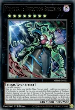 Yugioh! Number 1: Infection Buzzking - MZMI-EN023 - Ultra Rare - 1st Edition Nea - Image 1