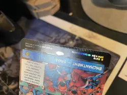 MISPRINT CRIMPED The Clone Saga FOIL #219 NM/M MTG Spiderman Magic Card Comic - Image 2