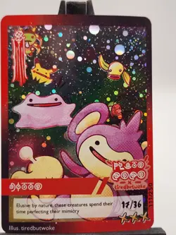 Ditto 111/250! Pluto Coco X Tiredbutwoke Exclusive Holographic Card - Image 1