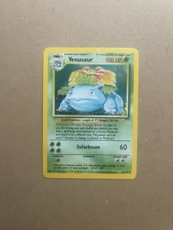 Venusaur 15/102 HOLO Rare Base Set Unlimited 1999 WOTC Vintage Pokemon Card MP - Image 1