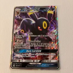 2017 Umbreon GX Stage 1 Pokemon TCG 80/149 HP200 Standard Card Holo Nintendo - Image 1