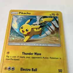 Pikachu SM81 Holo Promo Sun & Moon Black Star Promo Pokemon Card 2017 Light Con - Image 2