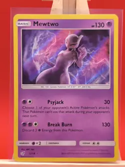 Mewtwo 12/18 Detective Pikachu Set Ultra Rare Holo Pokemon Card - Image 1