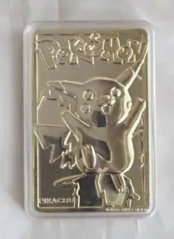 1999 POKEMON BURGER KING LIMITED EDITION PIKACHU 23K GOLD PLATED TRADING CARD - Image 4