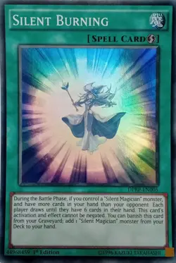 DPRP-EN005 SILENT BURNING SUPER RARE 1ST EDITION YuGiOh CARD - Image 1