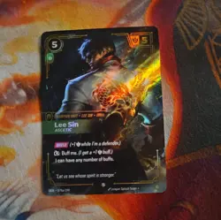 FOIL Riftbound Lee Sin card Alt Art 078a/298 English Ver League of legends - Image 1