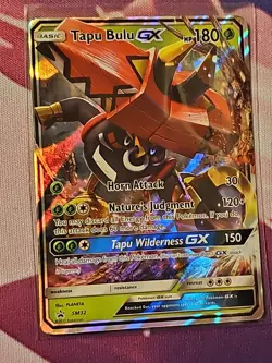 Tapu Bulu GX SM32 Sun & Moon Black Star Promo Full Art Holo Pokemon TCG Card - Image 1