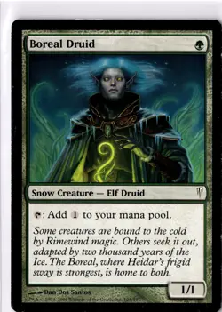 Boreal Druid MP* Coldsnap ENGLISH 105/155 mtg -UnltdCards - Image 1