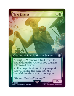 1x Tato Farmer, Extended Art Foil, Magic MTG NM - Image 1