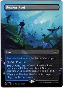 MTG Lost Caverns of Ixalan Restless Reef Borderless (Rare) - Image 1