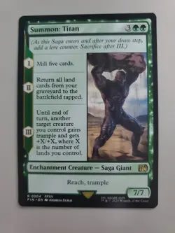 MTG Summon: Titan Final Fantasy Regular Rare - Image 1